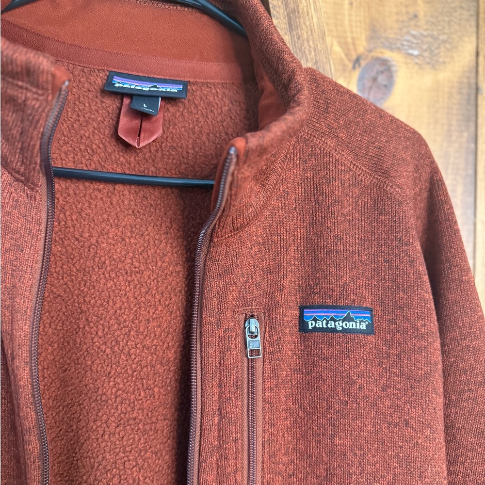 Patagonia Better Sweater Full Zip Barn Red Men’s L - Picture 3 of 8